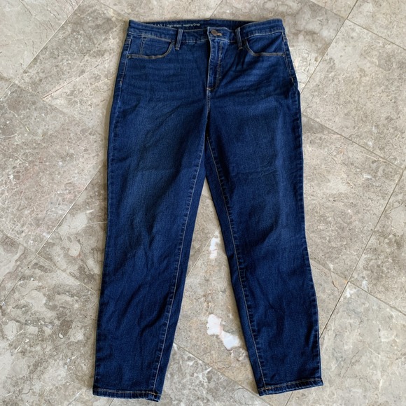 Talbots Jeans - Womens Size 10 - Blue - High Rise Jegging Crop 5 Pockets - Picture 1 of 8